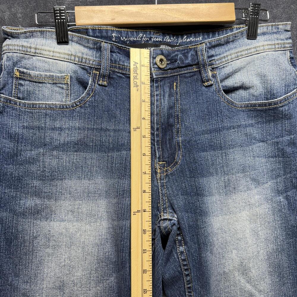Jeans By Buffalo Jeans Mens 32x32 Blue Slim Straight Stretch Denim Spencer - Picture 5 of 14